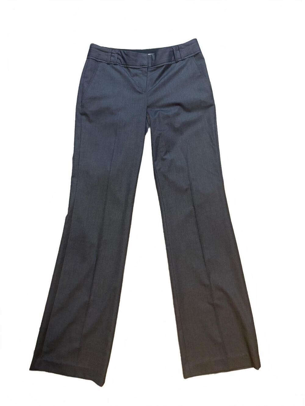 Y2K Express Editor Low Rise Bootcut Trousers 0R Gray Office Siren